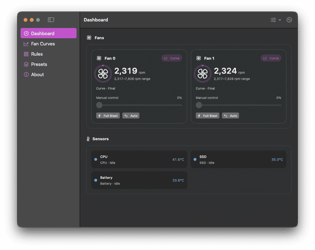 CoolCurve screenshot