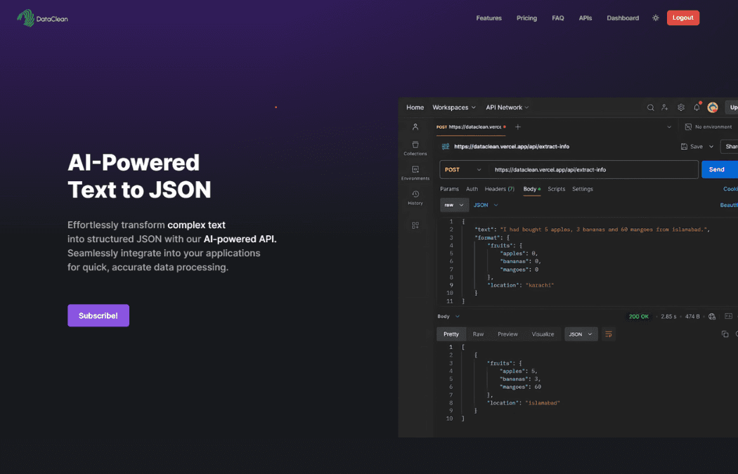 DataClean screenshot